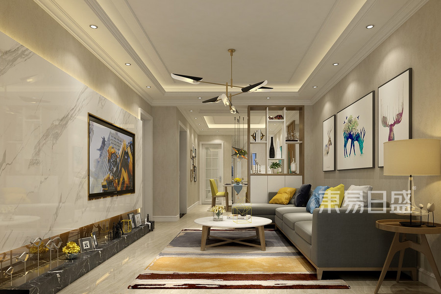 北歐風格客廳裝修設計效果圖_2019裝修案例圖片-東易日盛裝飾集團官網